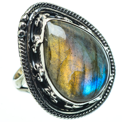 Labradorite Rings handcrafted by Ana Silver Co - RING33574