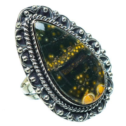 Ocean Jasper Rings handcrafted by Ana Silver Co - RING33579