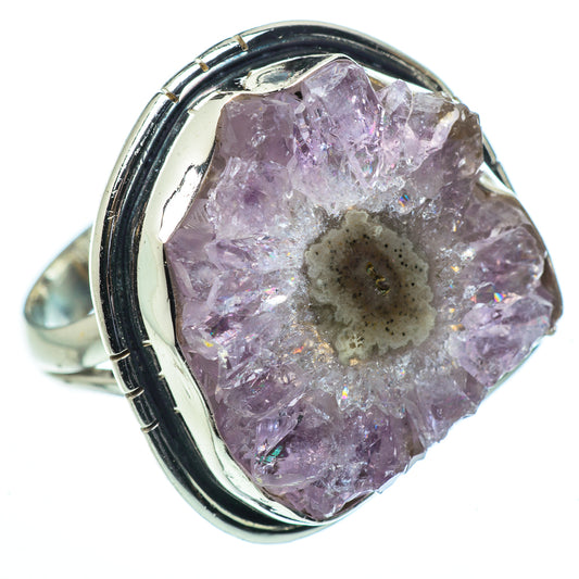Amethyst Stalactite Rings handcrafted by Ana Silver Co - RING33584