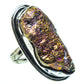 Titanium Druzy Rings handcrafted by Ana Silver Co - RING33592