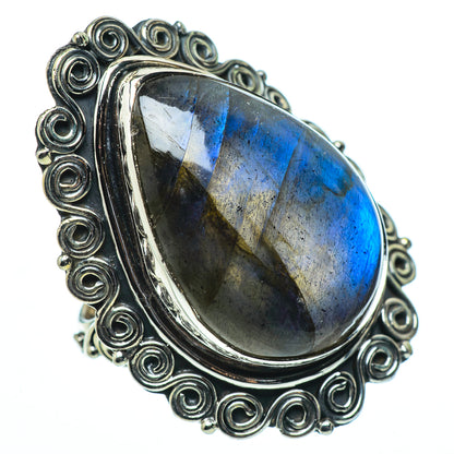 Labradorite Rings handcrafted by Ana Silver Co - RING33596