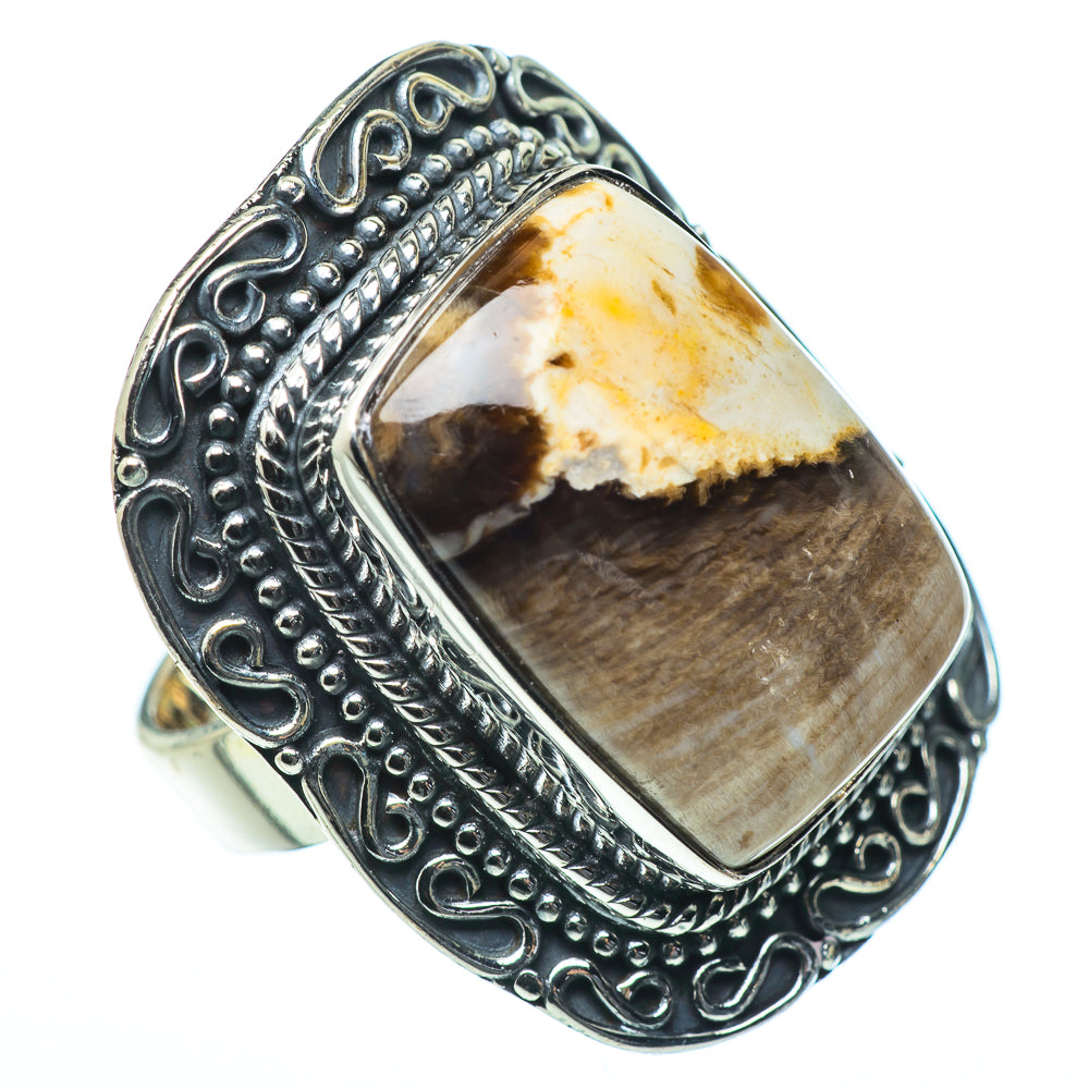 Peanut Wood Jasper Rings handcrafted by Ana Silver Co - RING33599