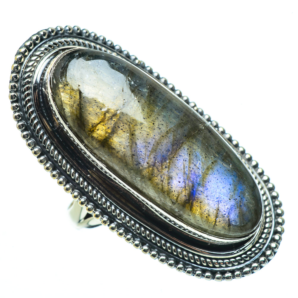 Labradorite Rings handcrafted by Ana Silver Co - RING33612