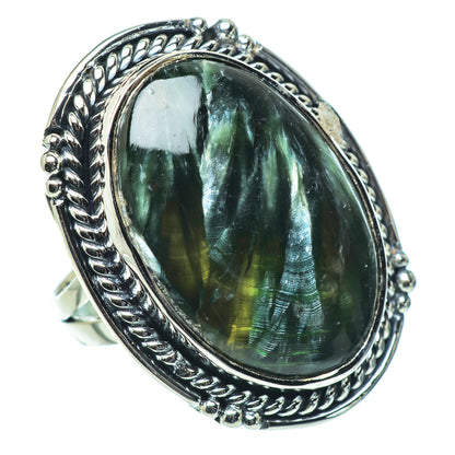 Seraphinite Rings handcrafted by Ana Silver Co - RING33614