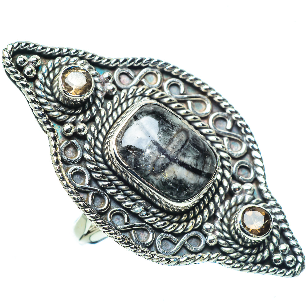Pinolith Jasper Rings handcrafted by Ana Silver Co - RING33641