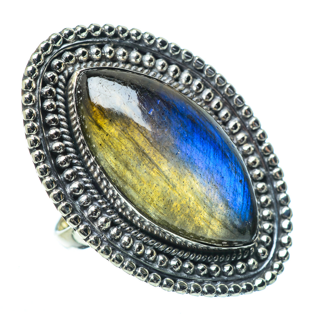 Labradorite Rings handcrafted by Ana Silver Co - RING33647