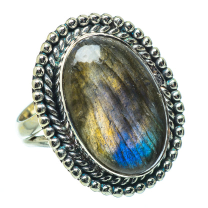 Labradorite Rings handcrafted by Ana Silver Co - RING33648