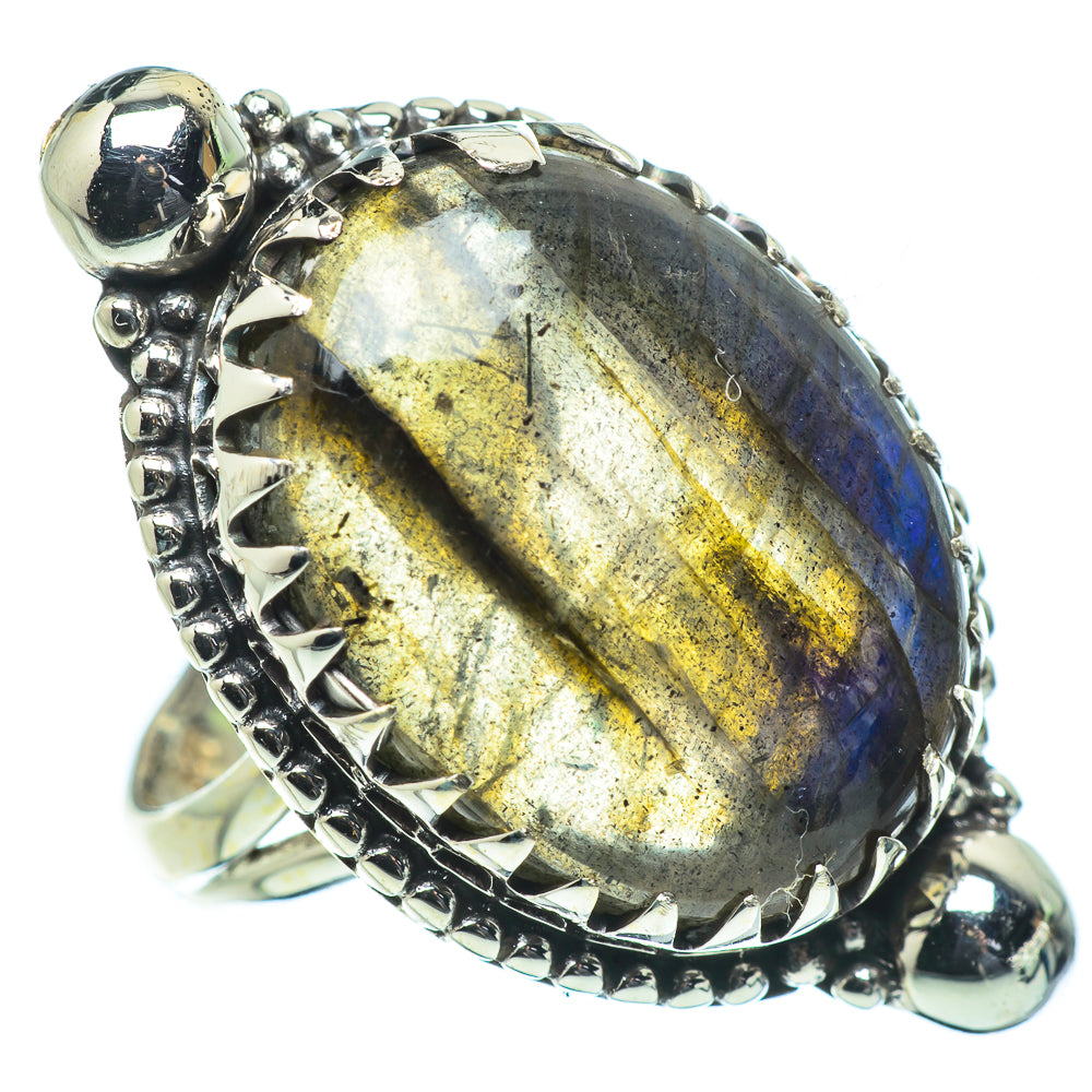 Labradorite Rings handcrafted by Ana Silver Co - RING33661