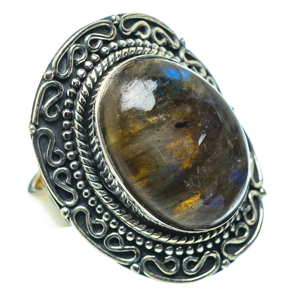 Labradorite Rings handcrafted by Ana Silver Co - RING33664