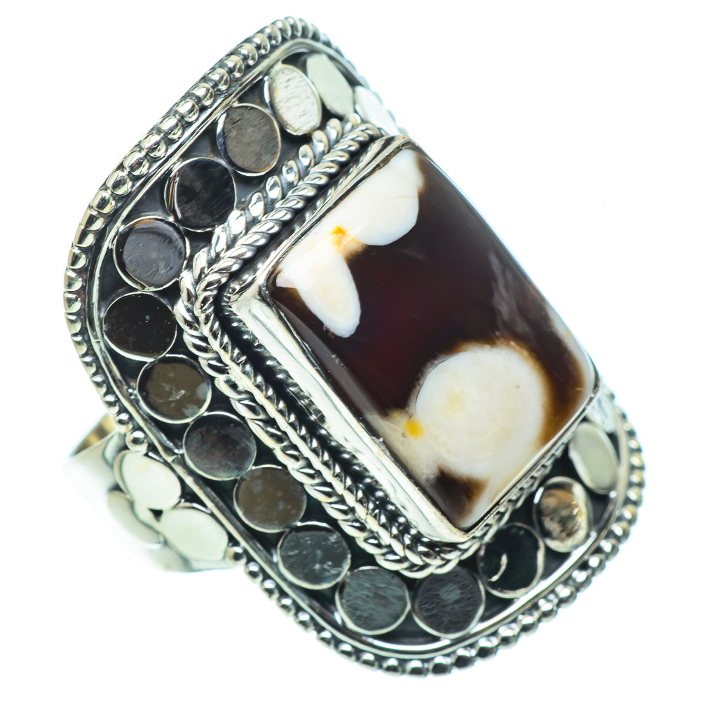 Peanut Wood Jasper Rings handcrafted by Ana Silver Co - RING33668