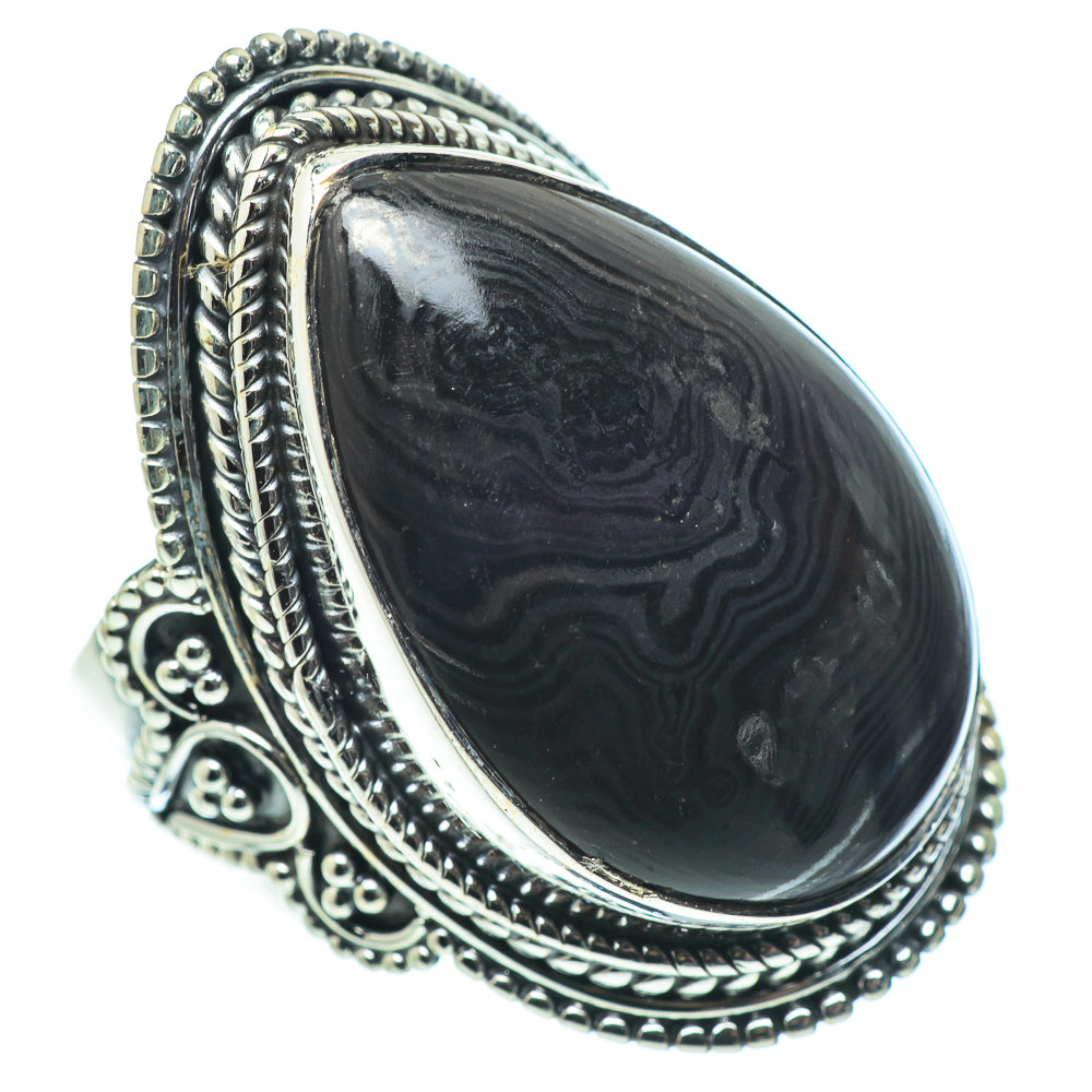 Psilomelane Rings handcrafted by Ana Silver Co - RING33672