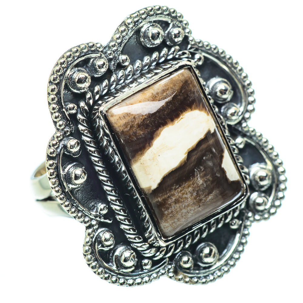 Peanut Wood Jasper Rings handcrafted by Ana Silver Co - RING33682