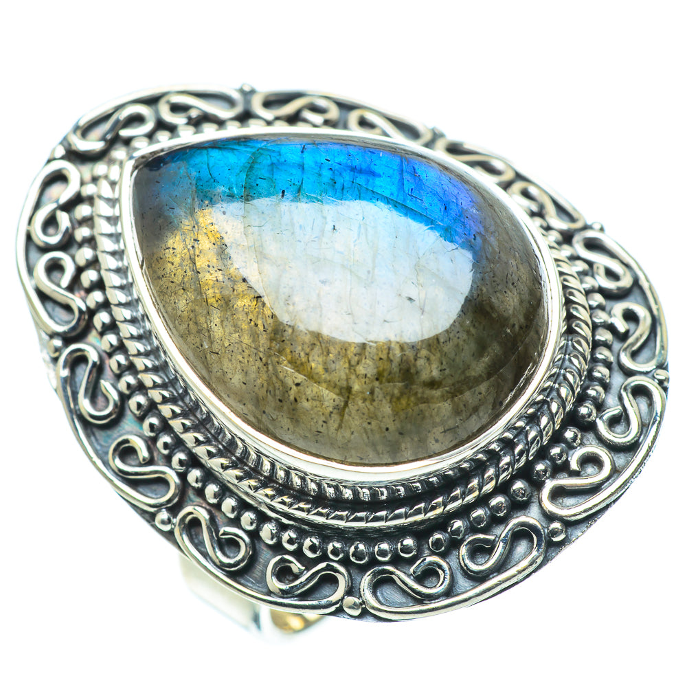 Labradorite Rings handcrafted by Ana Silver Co - RING33694