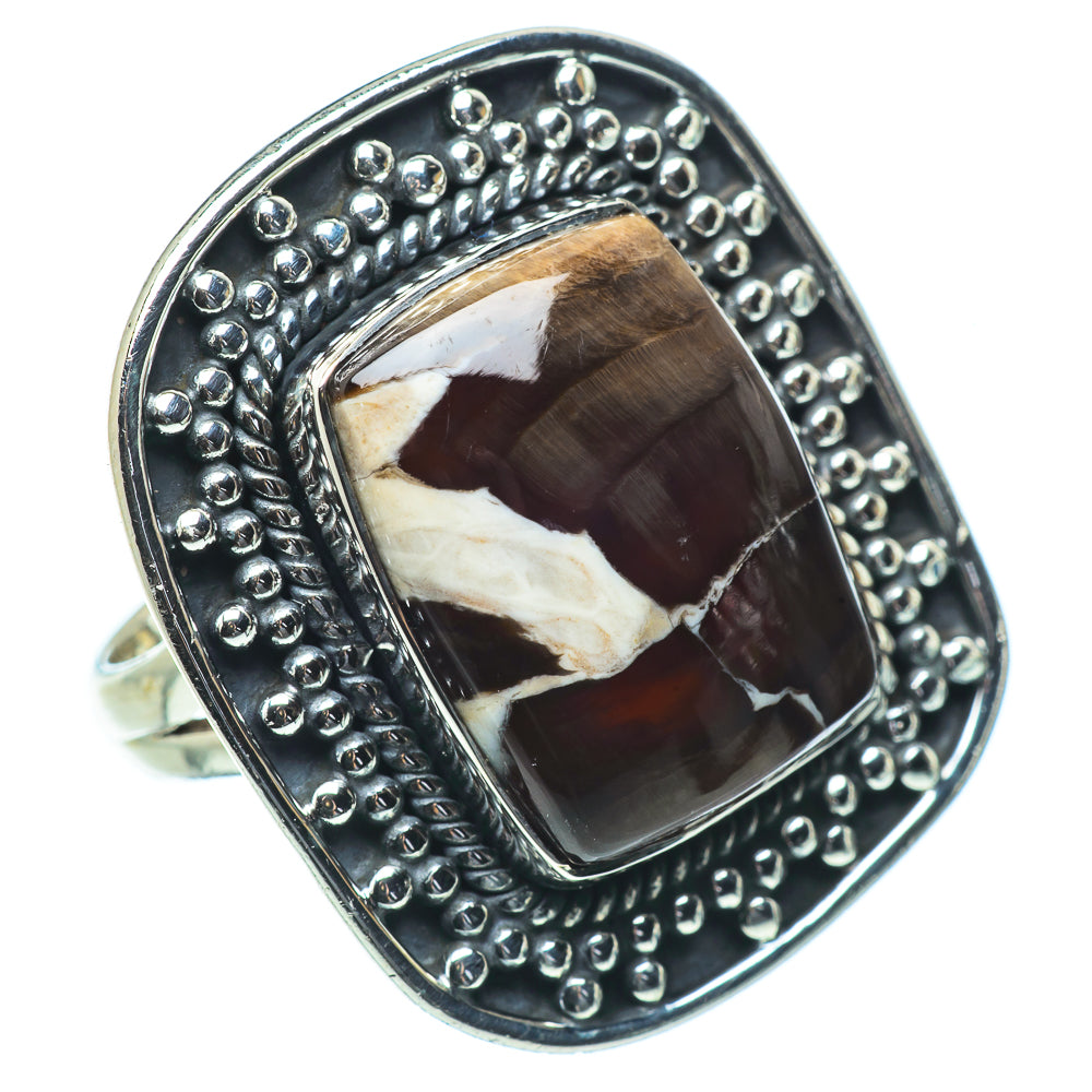 Peanut Wood Jasper Rings handcrafted by Ana Silver Co - RING33696