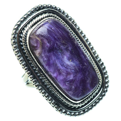 Charoite Rings handcrafted by Ana Silver Co - RING33698