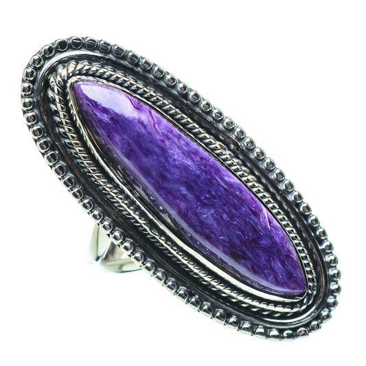 Charoite Rings handcrafted by Ana Silver Co - RING33707