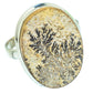 Germany Psilomelane Dendrite Rings handcrafted by Ana Silver Co - RING33980 - Photo 2