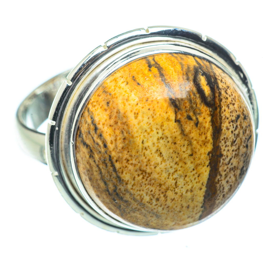 Picture Jasper Rings handcrafted by Ana Silver Co - RING34323