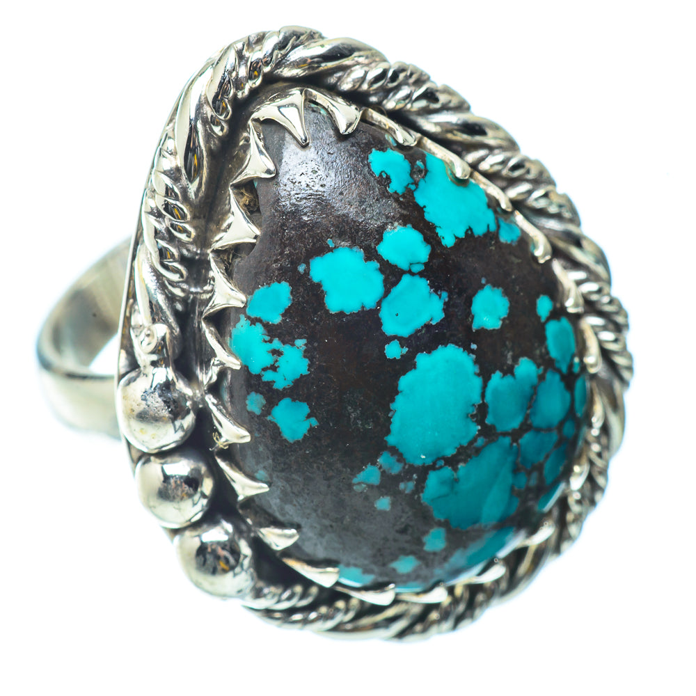 Tibetan Turquoise Rings handcrafted by Ana Silver Co - RING34724