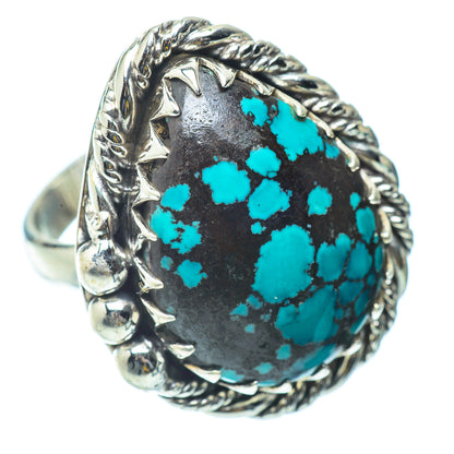 Tibetan Turquoise Rings handcrafted by Ana Silver Co - RING34724