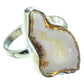 White Geode Slice Rings handcrafted by Ana Silver Co - RING34898