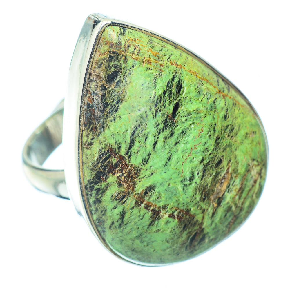Lemon Chrysoprase Rings handcrafted by Ana Silver Co - RING34907