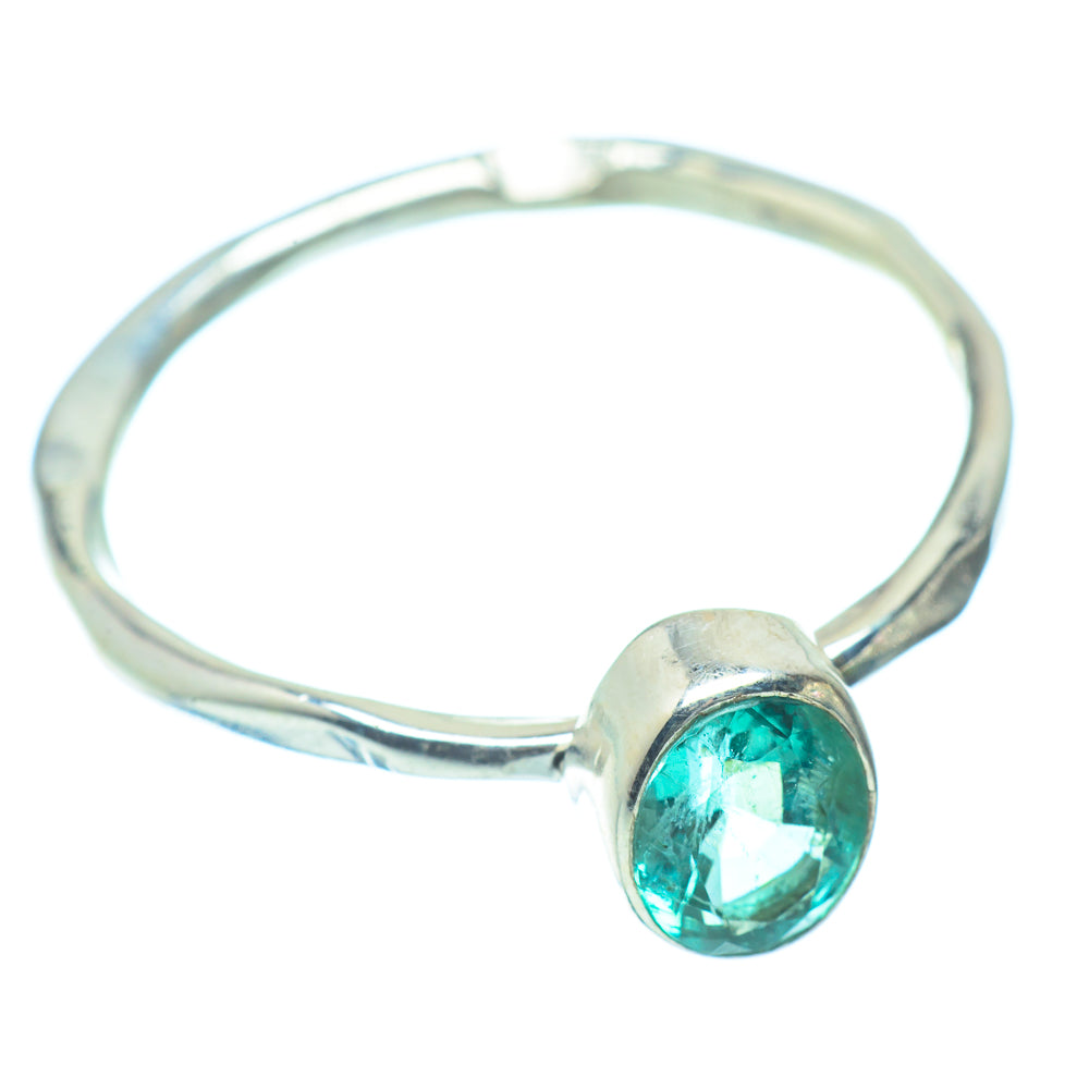Zambian Emerald Rings handcrafted by Ana Silver Co - RING35143