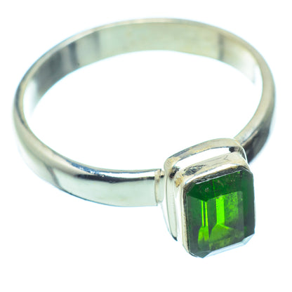 Chrome Diopside Rings handcrafted by Ana Silver Co - RING35146