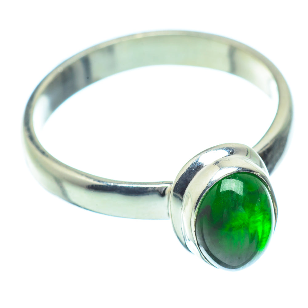 Chrome Diopside Rings handcrafted by Ana Silver Co - RING35218