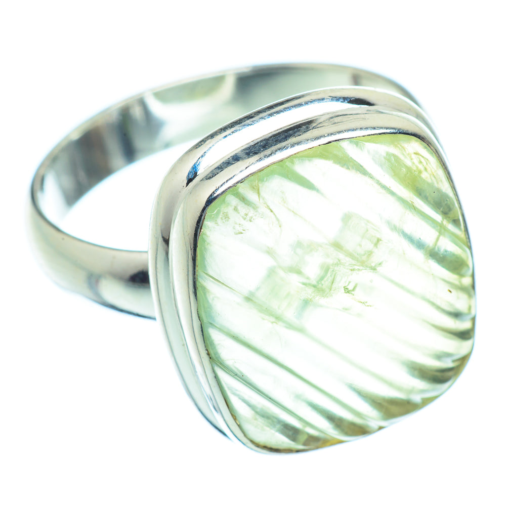 Prehnite Rings handcrafted by Ana Silver Co - RING35245