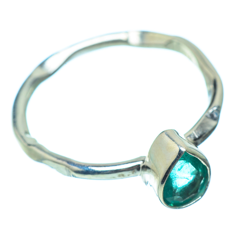 Zambian Emerald Rings handcrafted by Ana Silver Co - RING35313