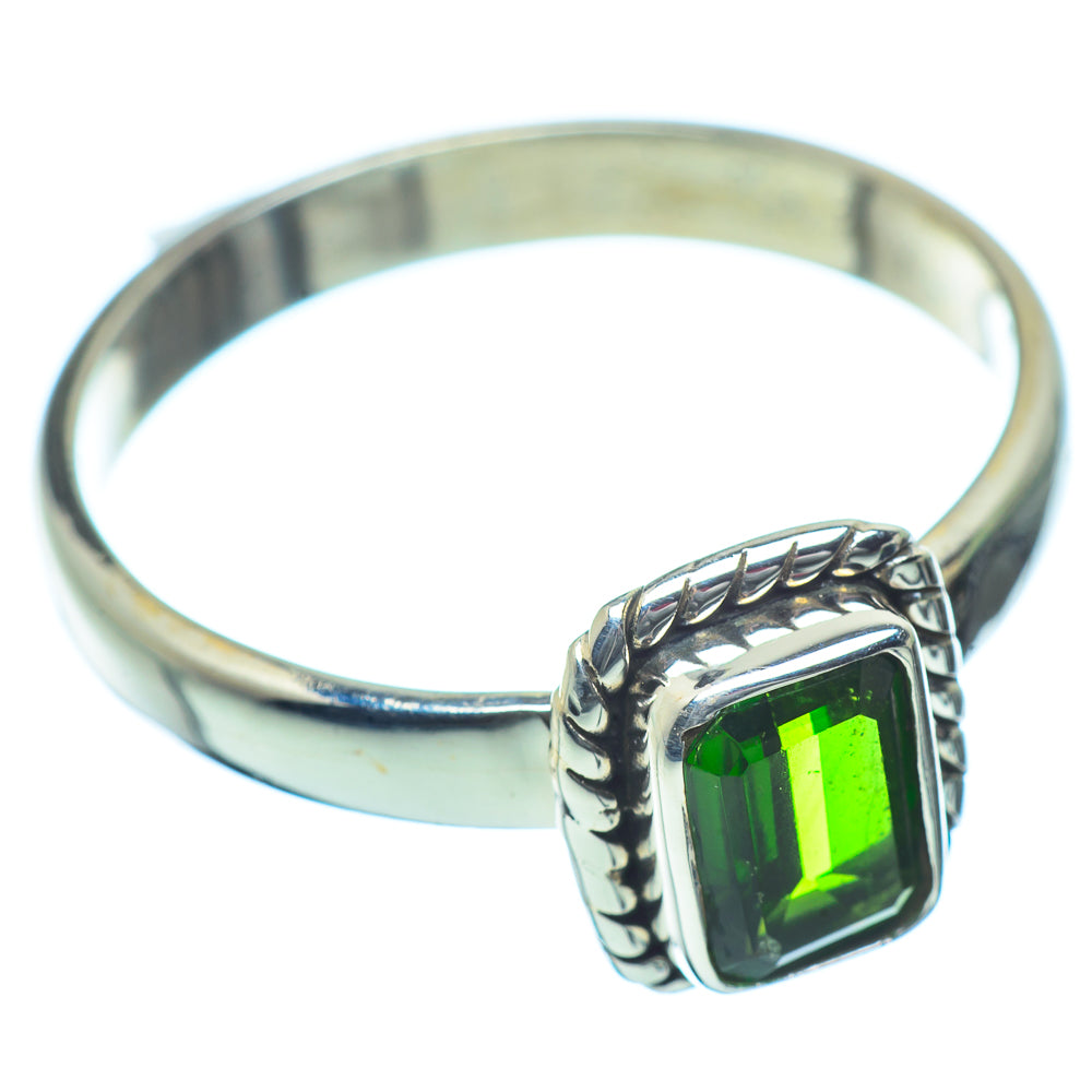 Chrome Diopside Rings handcrafted by Ana Silver Co - RING35322