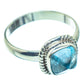Blue Fluorite Rings handcrafted by Ana Silver Co - RING35356