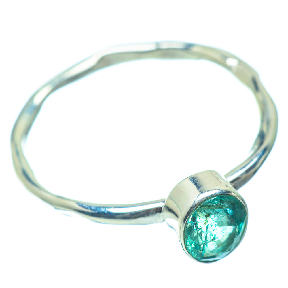 Zambian Emerald Rings handcrafted by Ana Silver Co - RING35367