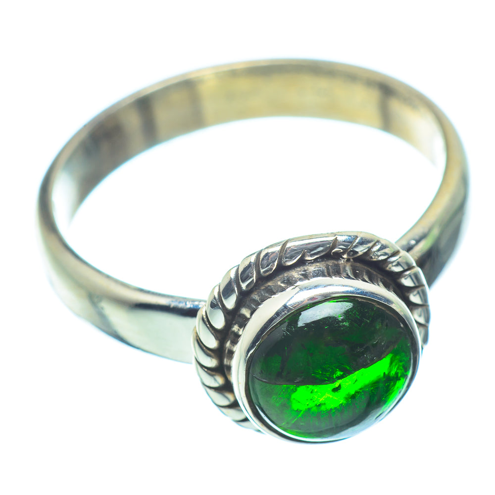Chrome Diopside Rings handcrafted by Ana Silver Co - RING35450