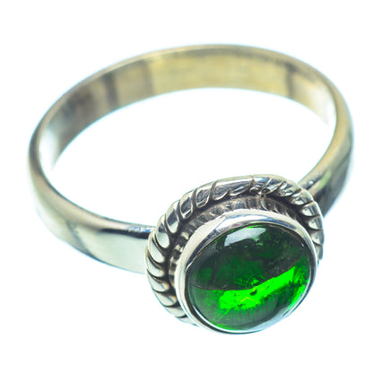 Chrome Diopside Rings handcrafted by Ana Silver Co - RING35450