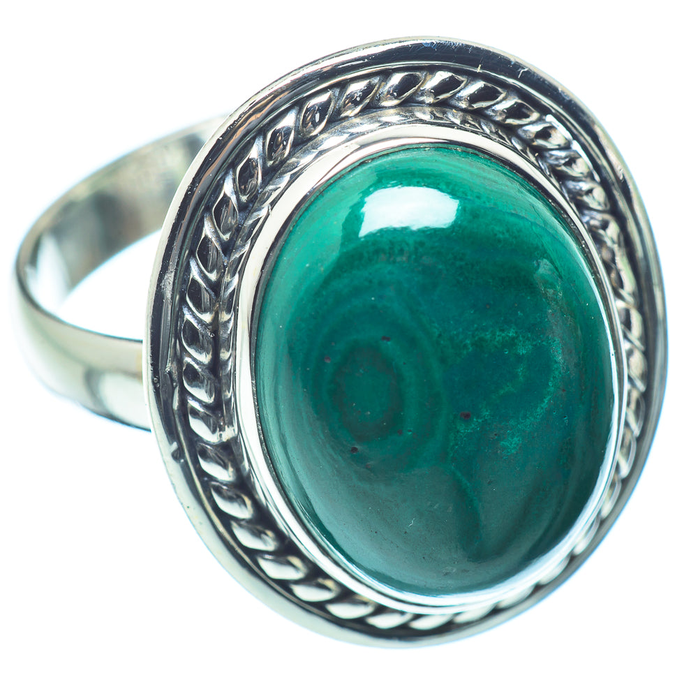Malachite Rings handcrafted by Ana Silver Co - RING35531