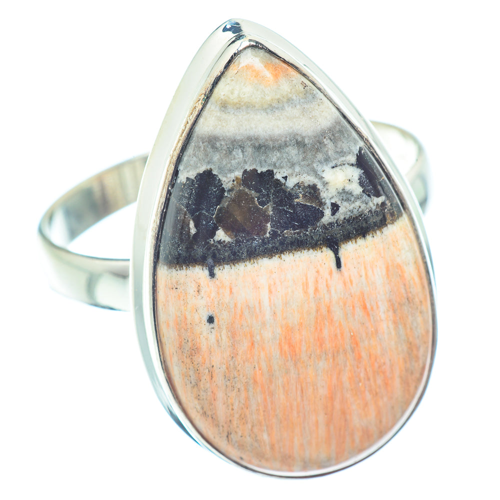 Scolecite Rings handcrafted by Ana Silver Co - RING35702