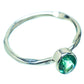 Zambian Emerald Rings handcrafted by Ana Silver Co - RING35717
