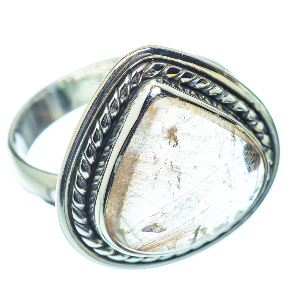 Rutilated Quartz Rings handcrafted by Ana Silver Co - RING35736