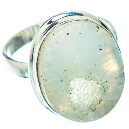 White Geode Slice Rings handcrafted by Ana Silver Co - RING35792