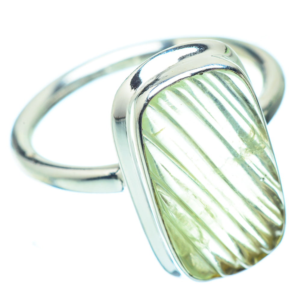 Prehnite Rings handcrafted by Ana Silver Co - RING35797
