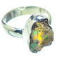 Ethiopian Opal Rings handcrafted by Ana Silver Co - RING35805