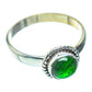 Chrome Diopside Rings handcrafted by Ana Silver Co - RING35819