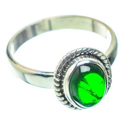 Chrome Diopside Rings handcrafted by Ana Silver Co - RING35863