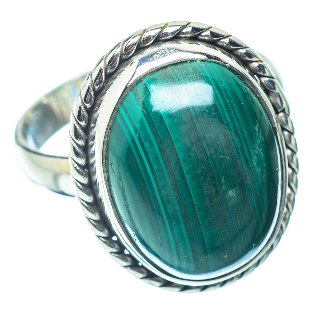 Malachite In Chrysocolla Rings handcrafted by Ana Silver Co - RING35952