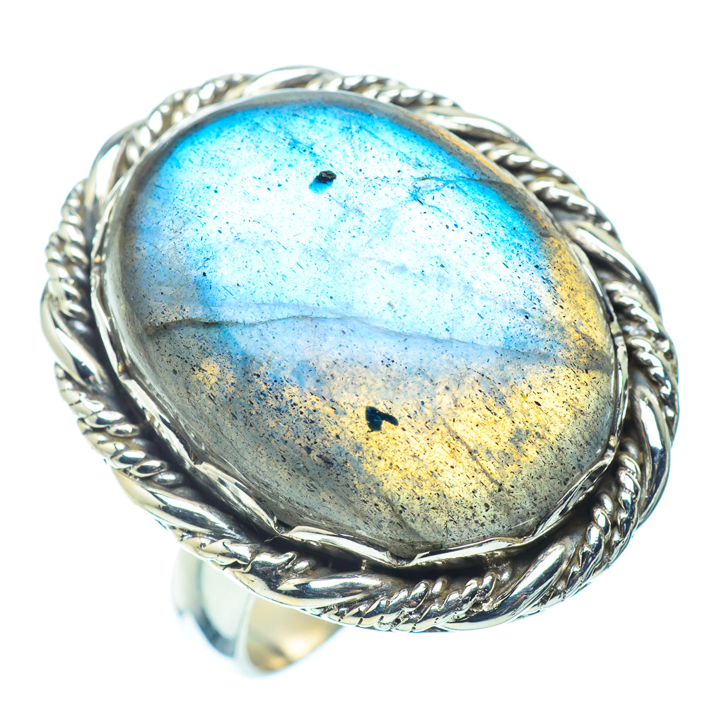 Labradorite Rings handcrafted by Ana Silver Co - RING36090