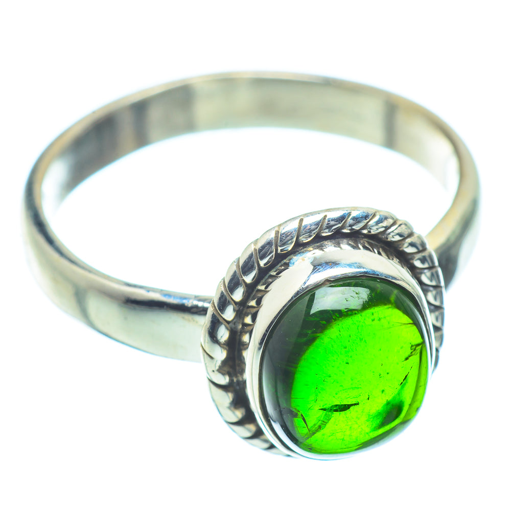 Chrome Diopside Rings handcrafted by Ana Silver Co - RING36163