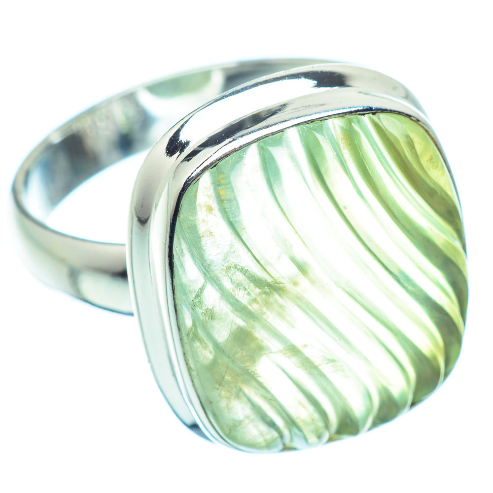 Prehnite Rings handcrafted by Ana Silver Co - RING36207