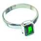 Chrome Diopside Rings handcrafted by Ana Silver Co - RING36244
